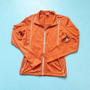 Vintage Patagonia Y2K Orange Athletic Stripe Full Zip Jacket Size Medium